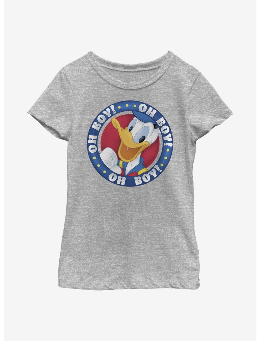 Disney Donald Duck Oh Boy Donald Youth Girls T-Shirt, ATH HTR, hi-res