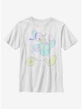 Disney Donald Duck Neon Donald Youth T-Shirt, WHITE, hi-res
