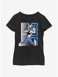 Disney Goofy Walks Youth Girls T-Shirt, BLACK, hi-res