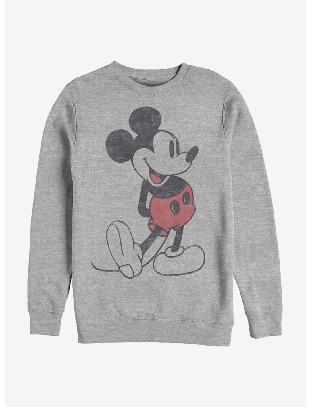 Disney Mickey Mouse Vintage Classic Sweatshirt, ATH HTR, hi-res