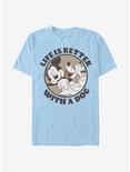 Disney Mickey Mouse Dog Life T-Shirt, LT BLUE, hi-res
