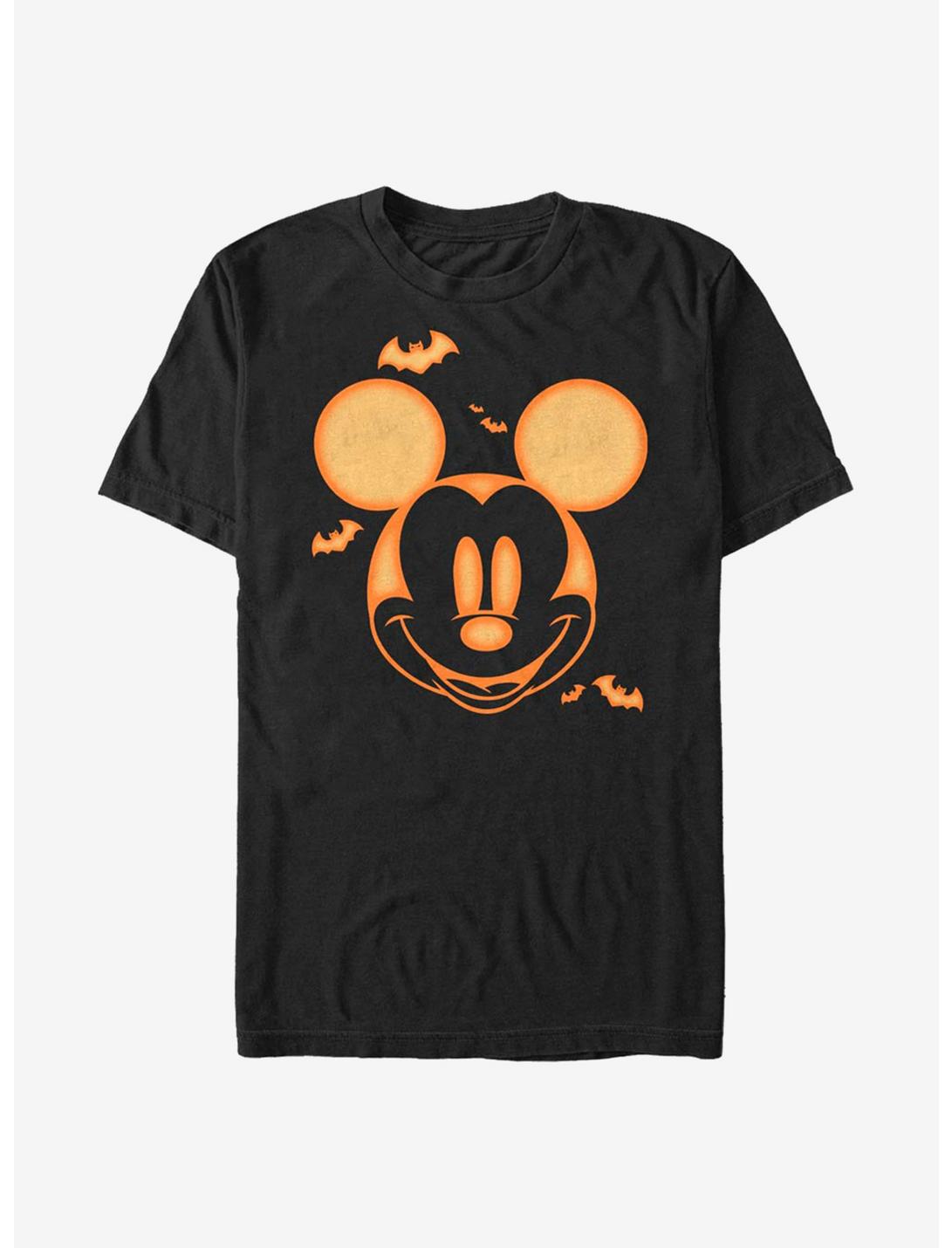 Disney Mickey Mouse Pumpkin T-Shirt, BLACK, hi-res