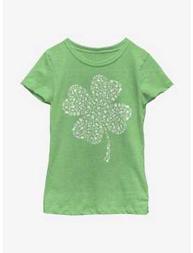 Disney Mickey Mouse Clover Fill Youth Girls T-Shirt, , hi-res