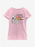 Disney Mickey Mouse Happy Trails Youth Girls T-Shirt, PINK, hi-res
