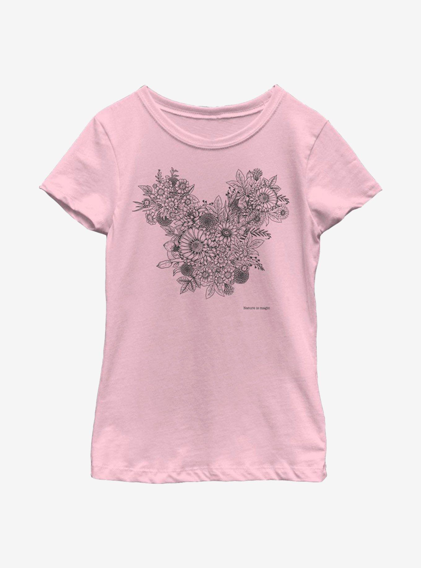 Disney Mickey Mouse Foliage Youth Girls T-Shirt, , hi-res
