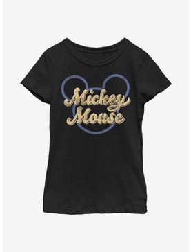 Disney Mickey Mouse Script Youth Girls T-Shirt, , hi-res