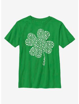 Disney Mickey Mouse Clover Fill Youth T-Shirt, , hi-res