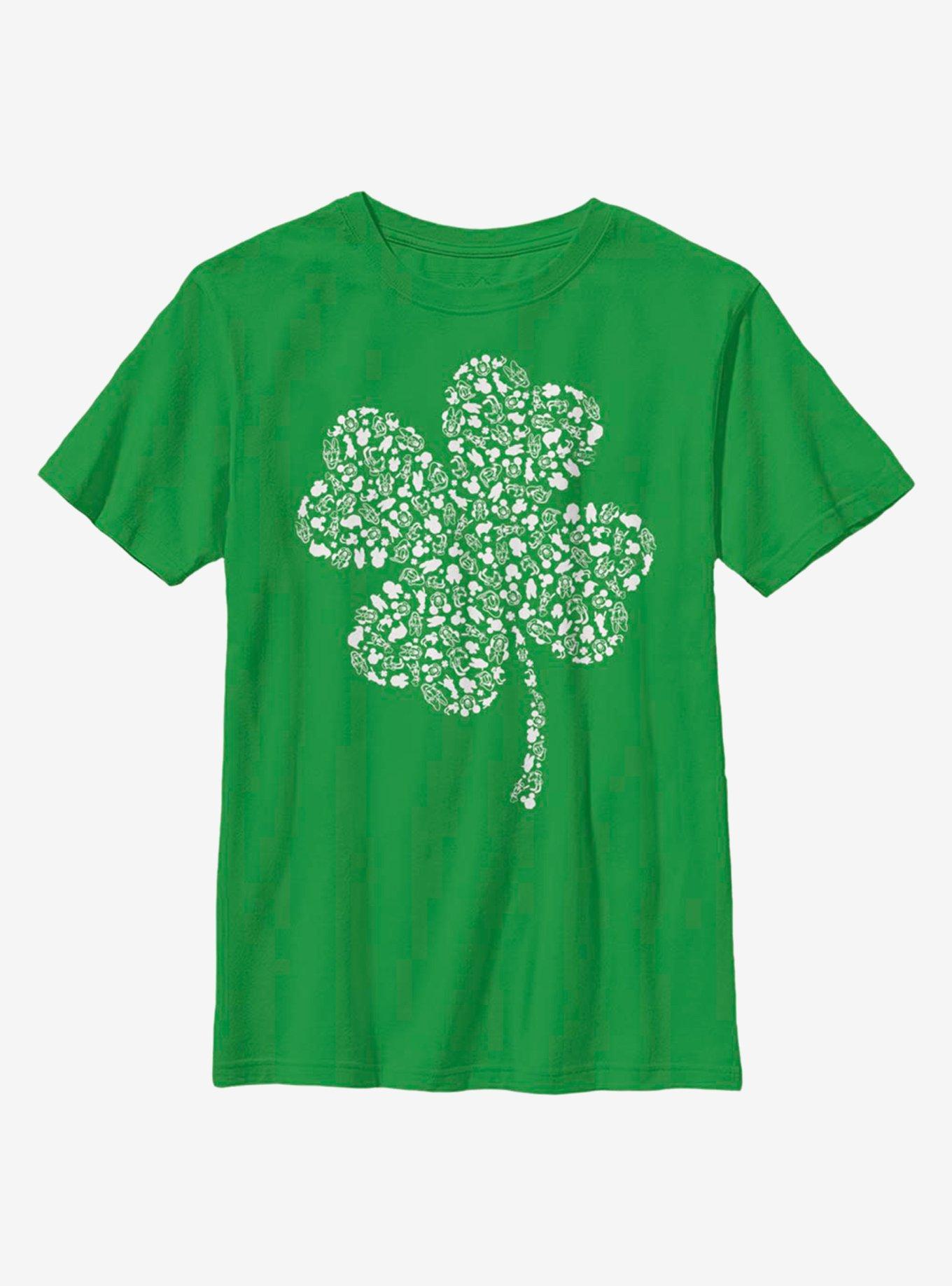 Disney Mickey Mouse Clover Fill Youth T-Shirt, , hi-res