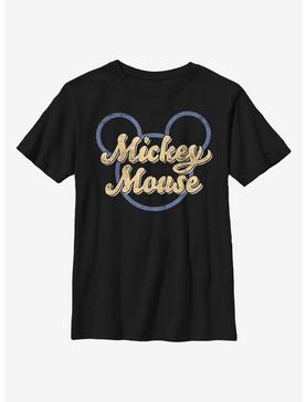Disney Mickey Mouse Script Youth T-Shirt, , hi-res