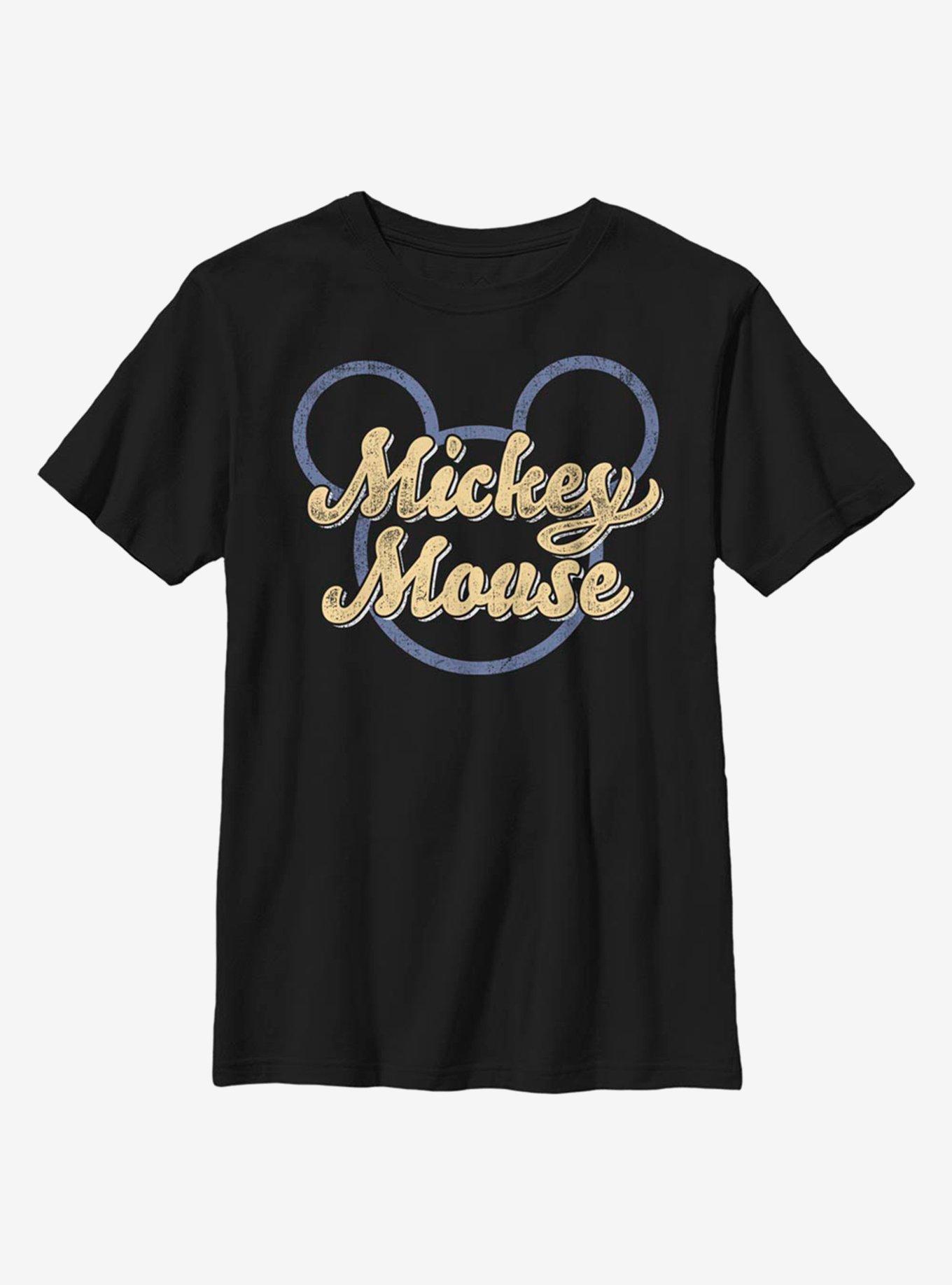 Disney Mickey Mouse Script Youth T-Shirt, , hi-res