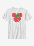 Disney Mickey Mouse Strawberry Ears Youth T-Shirt, WHITE, hi-res