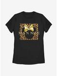 Disney Minnie Mouse Leopard Square Minnie Womens T-Shirt, BLACK, hi-res