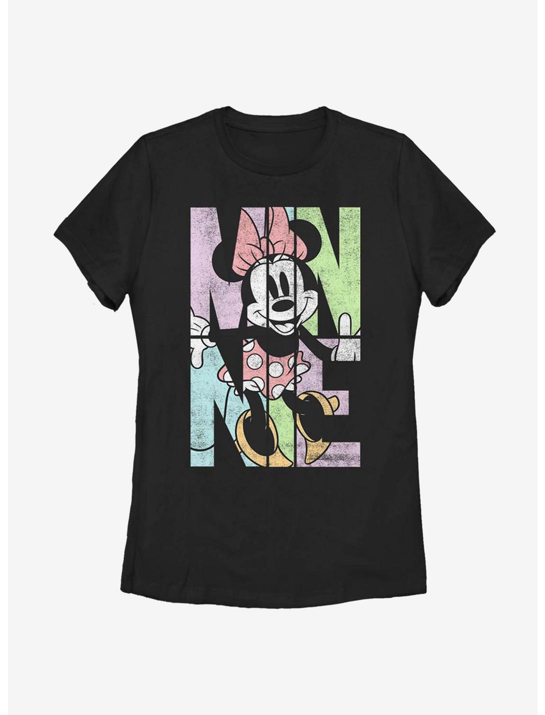 Disney Minnie Mouse Name Fill Womens T-Shirt, BLACK, hi-res