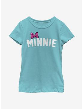 Disney Minnie Mouse Bow Chest Youth Girls T-Shirt, , hi-res