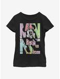 Disney Minnie Mouse Name Fill Youth Girls T-Shirt, BLACK, hi-res