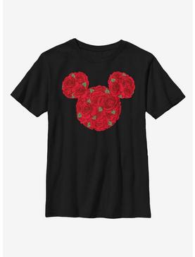 Disney Minnie Mouse Mickey Mouse Roses Youth T-Shirt, , hi-res