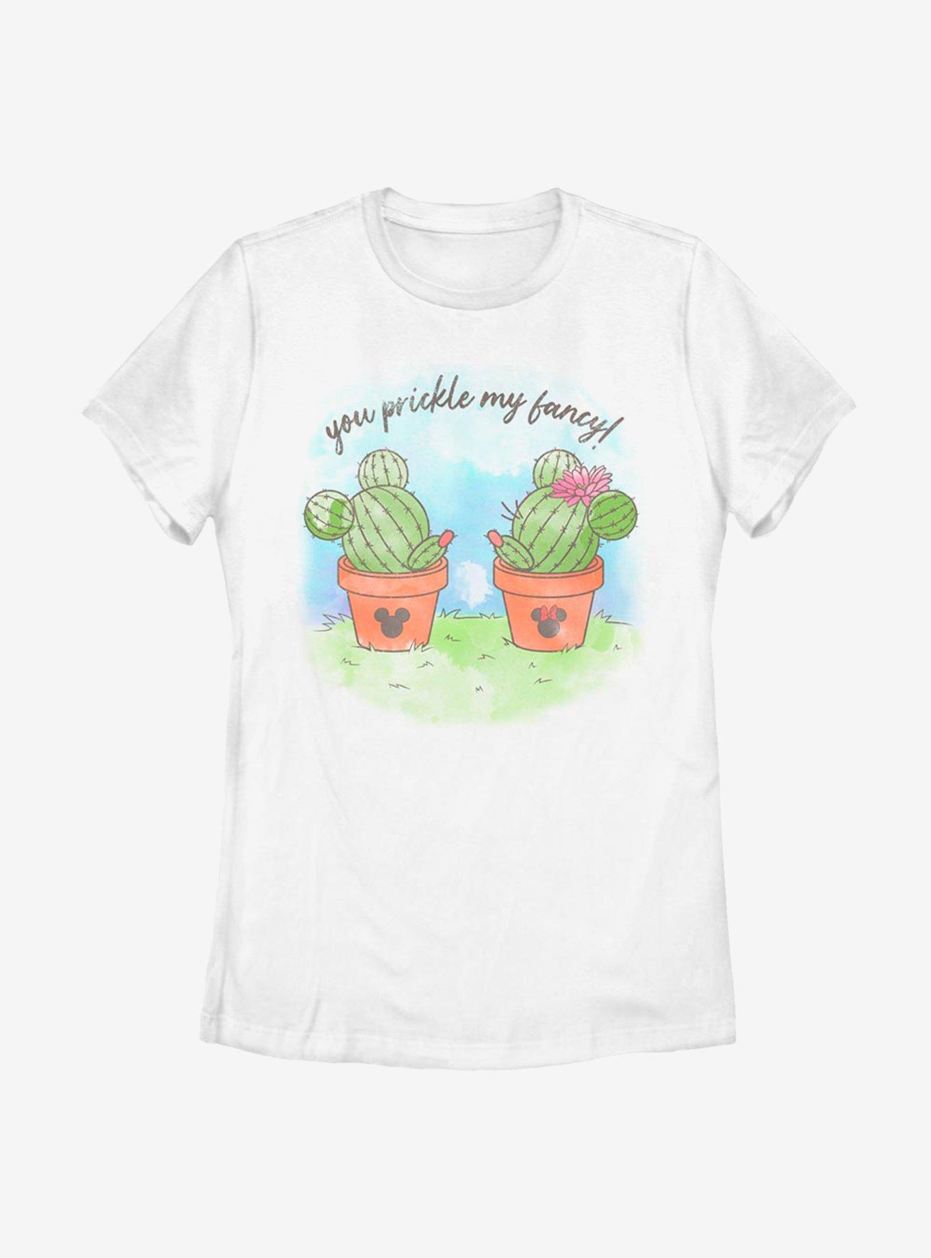 Disney Mickey Mouse Prickly Couple Womens T-Shirt, WHITE, hi-res