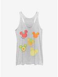 Disney Mickey Mouse Assorted Fruit Womens Tank Top, WHITE HTR, hi-res