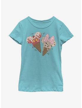 Disney Mickey Mouse Minnie Cones Youth Girls T-Shirt, , hi-res