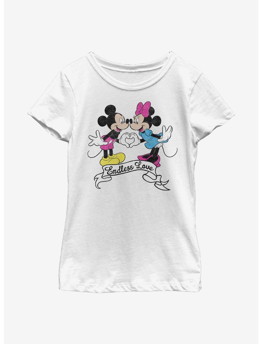 Disney Mickey Mouse Endless Love Youth Girls T-Shirt, WHITE, hi-res