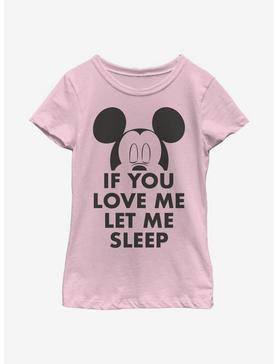 Disney Mickey Mouse Let Me Sleep Youth Girls T-Shirt, , hi-res