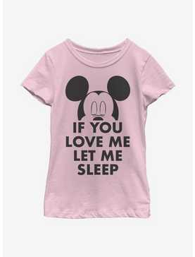 Disney Mickey Mouse Let Me Sleep Youth Girls T-Shirt, , hi-res
