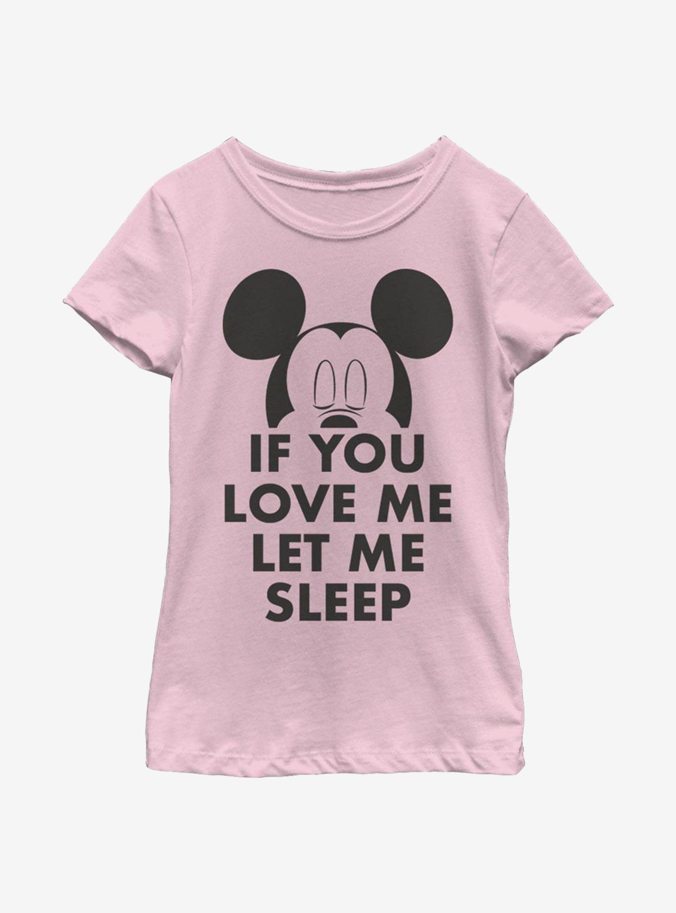 Disney Mickey Mouse Let Me Sleep Youth Girls T-Shirt, , hi-res