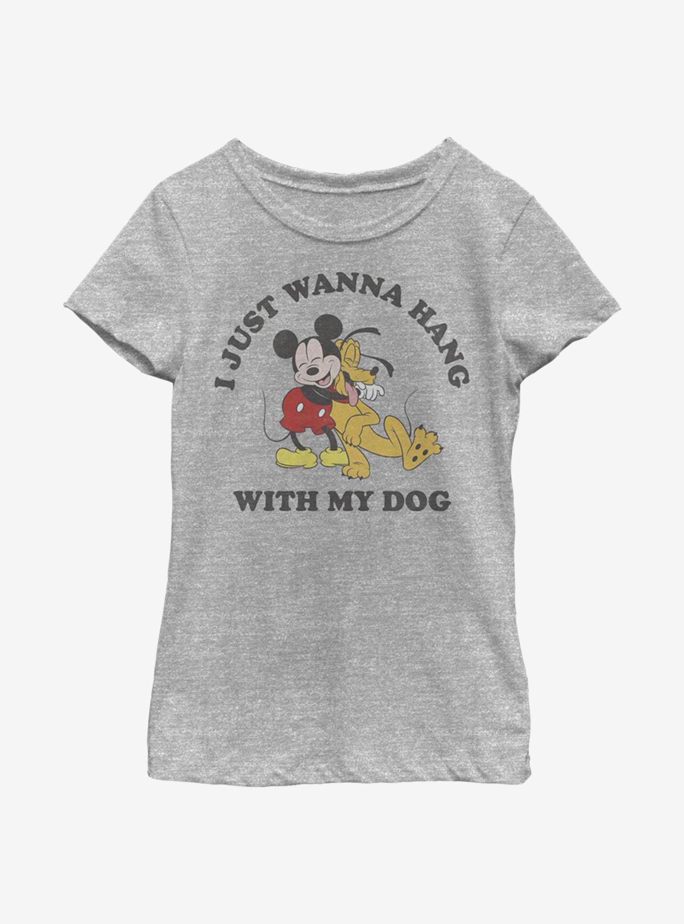 Disney Mickey Mouse Dog Lover Youth Girls T-Shirt, , hi-res