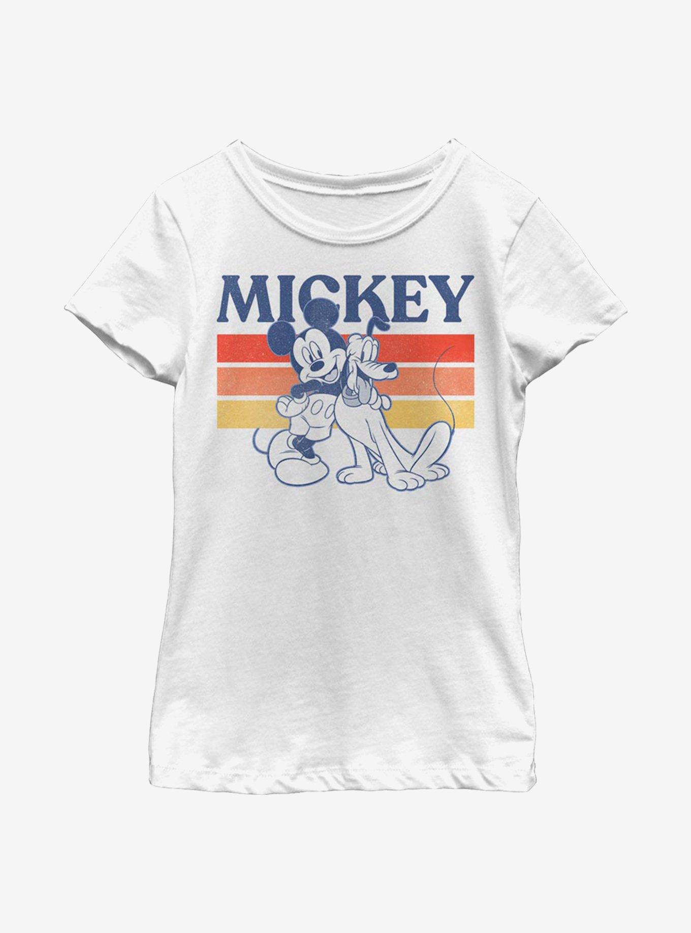 Disney Mickey Mouse Retro Squad Youth Girls T-Shirt, WHITE, hi-res
