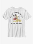 Disney Mickey Mouse Dog Lover Youth T-Shirt, WHITE, hi-res