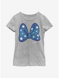 Disney Minnie Mouse Stars Bow Youth Girls T-Shirt, ATH HTR, hi-res