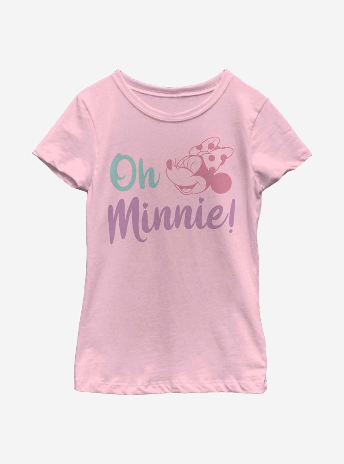 Disney Minnie Mouse Oh Minnie Youth Girls T-Shirt, PINK, hi-res