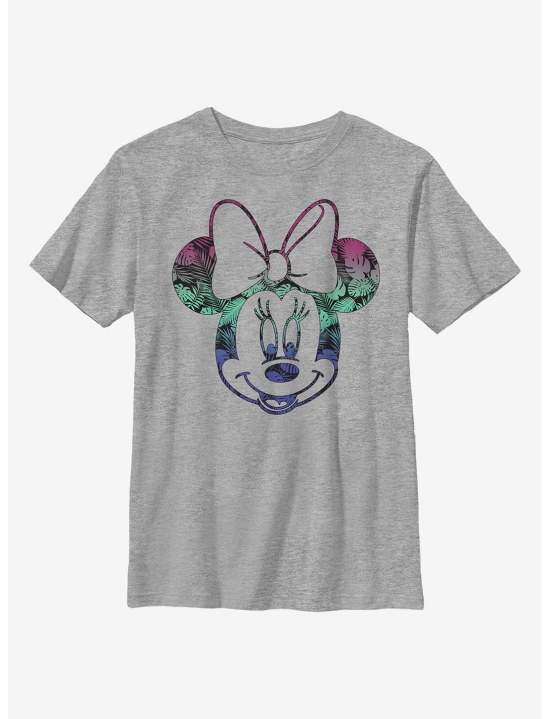 Disney Minnie Mouse Tropic Fill Minnie Youth T-Shirt, ATH HTR, hi-res