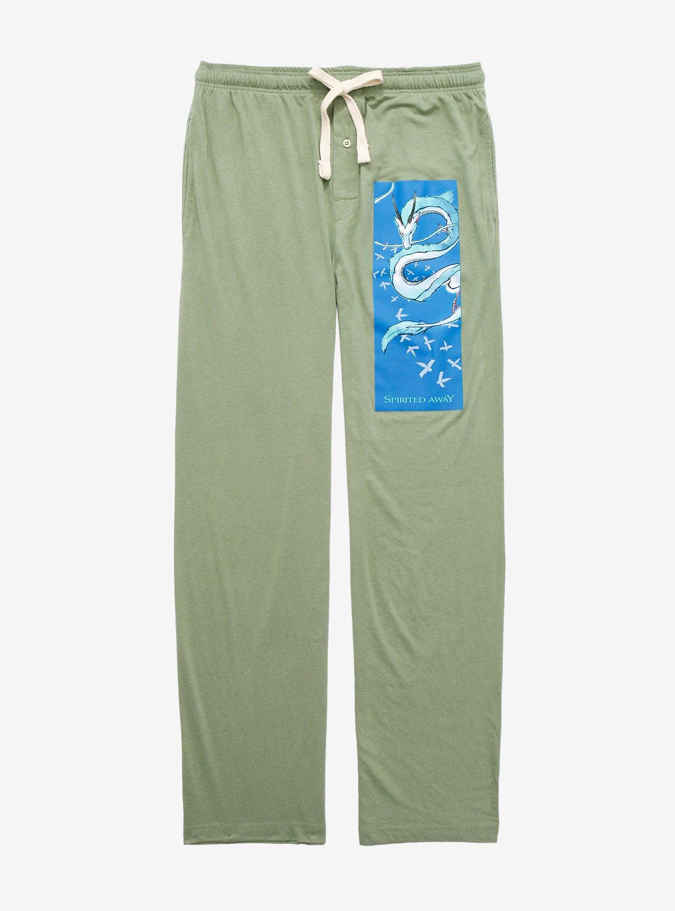 Studio Ghibli Spirited Away Haku Dragon Sleep Pants - BoxLunch Exclusive, BLACK, hi-res