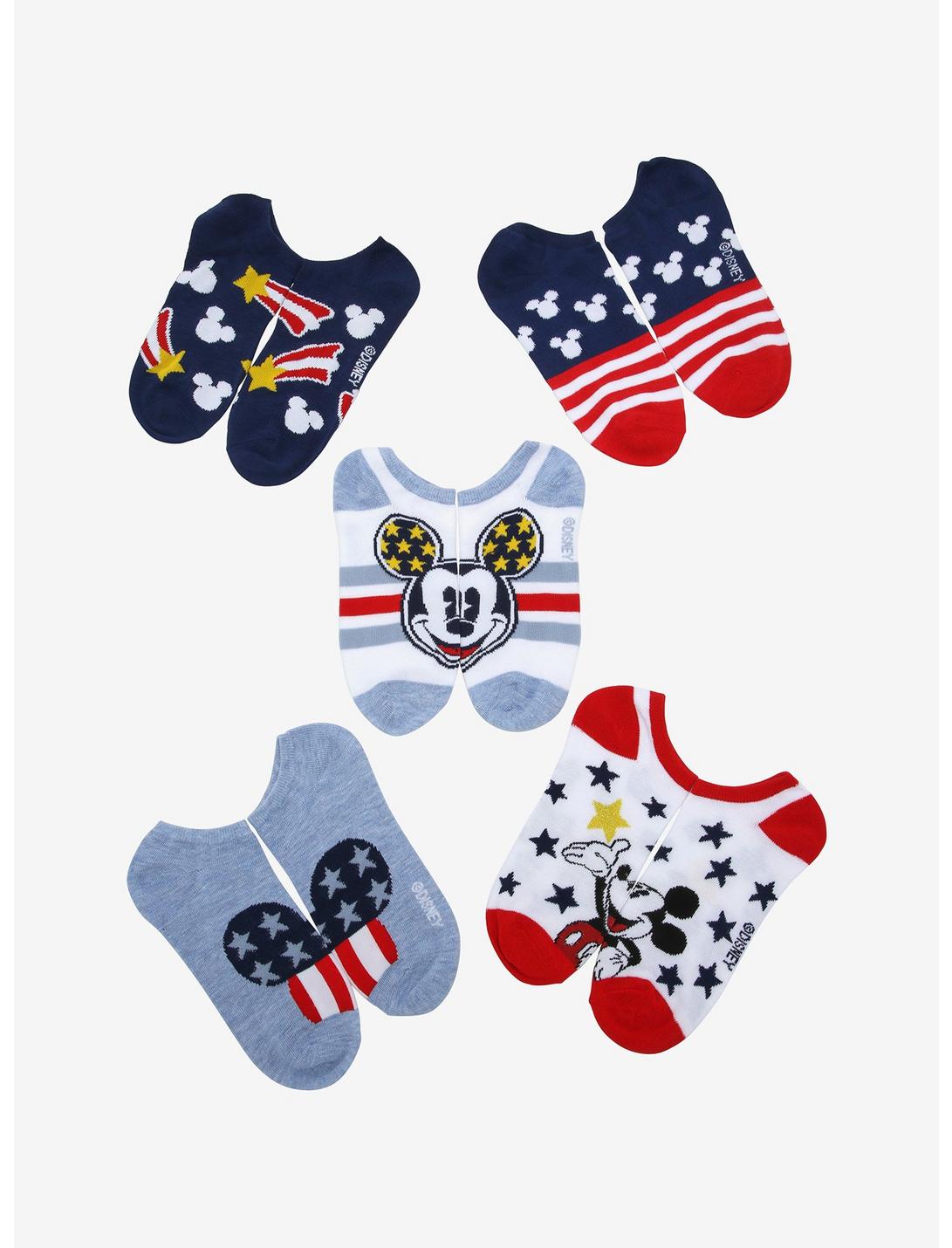 Disney Mickey Mouse Americana Sock Set - BoxLunch Exclusive, , hi-res