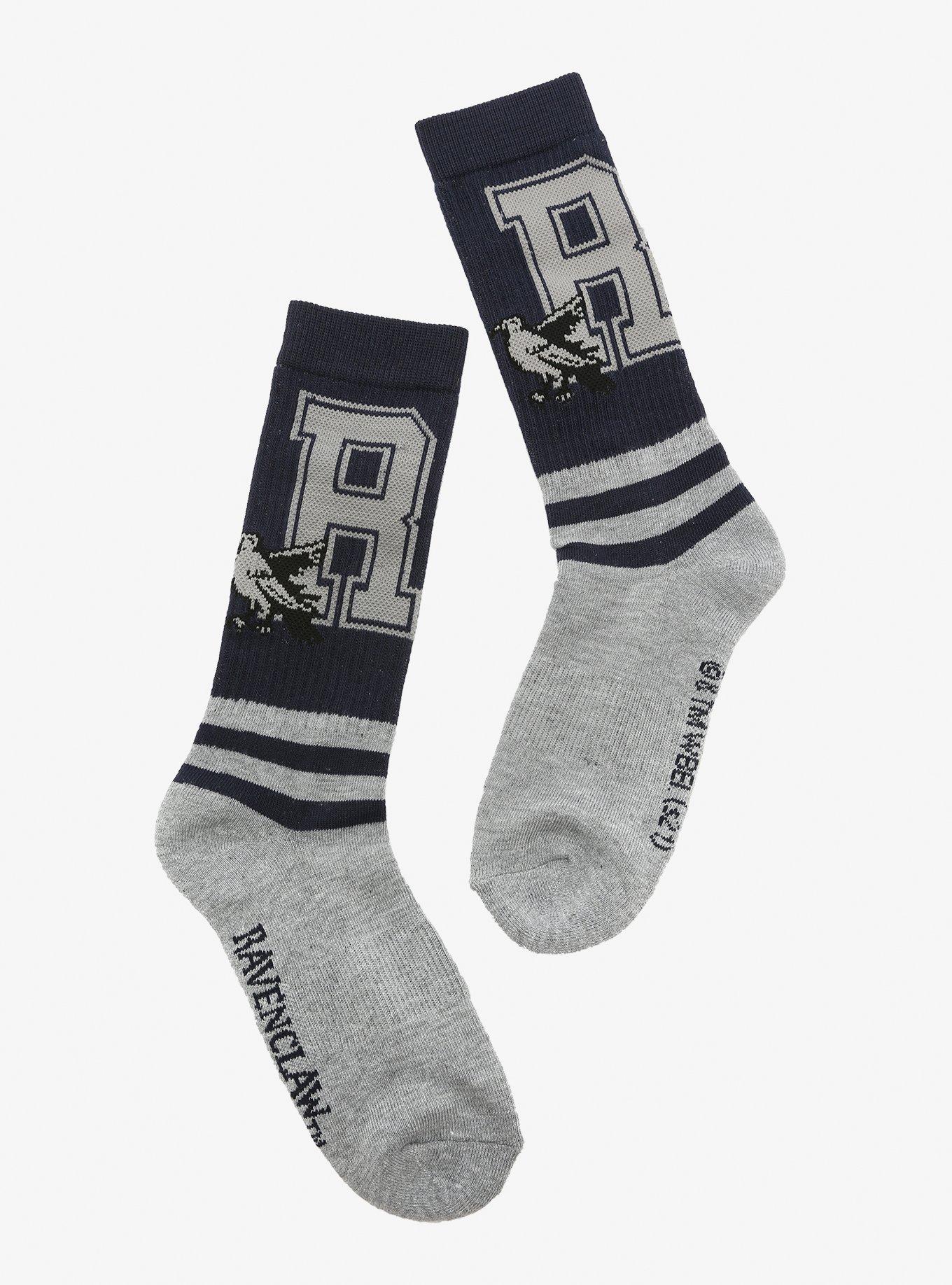 Harry Potter Ravcenclaw Collegiate Crew Socks - BoxLunch Exclusive, , hi-res