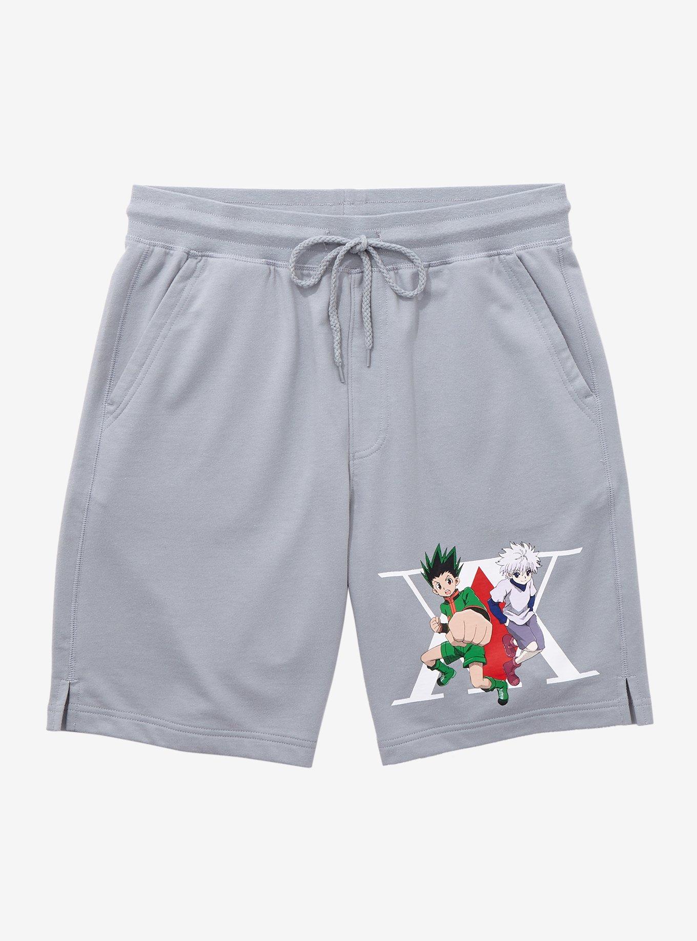 Hunter x Hunter Gon & Killua Lounge Shorts - BoxLunch Exclusive, SAGE, hi-res