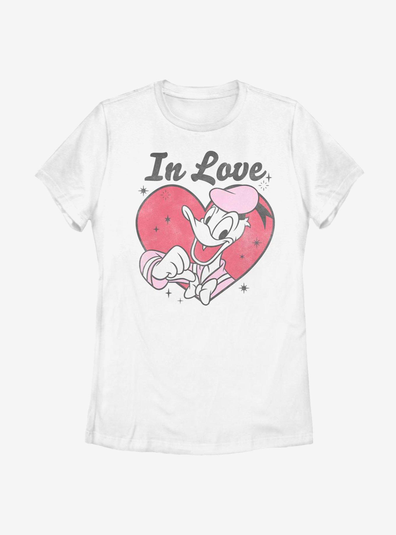 Disney Donald Duck In Love Donald Womens T-Shirt, , hi-res