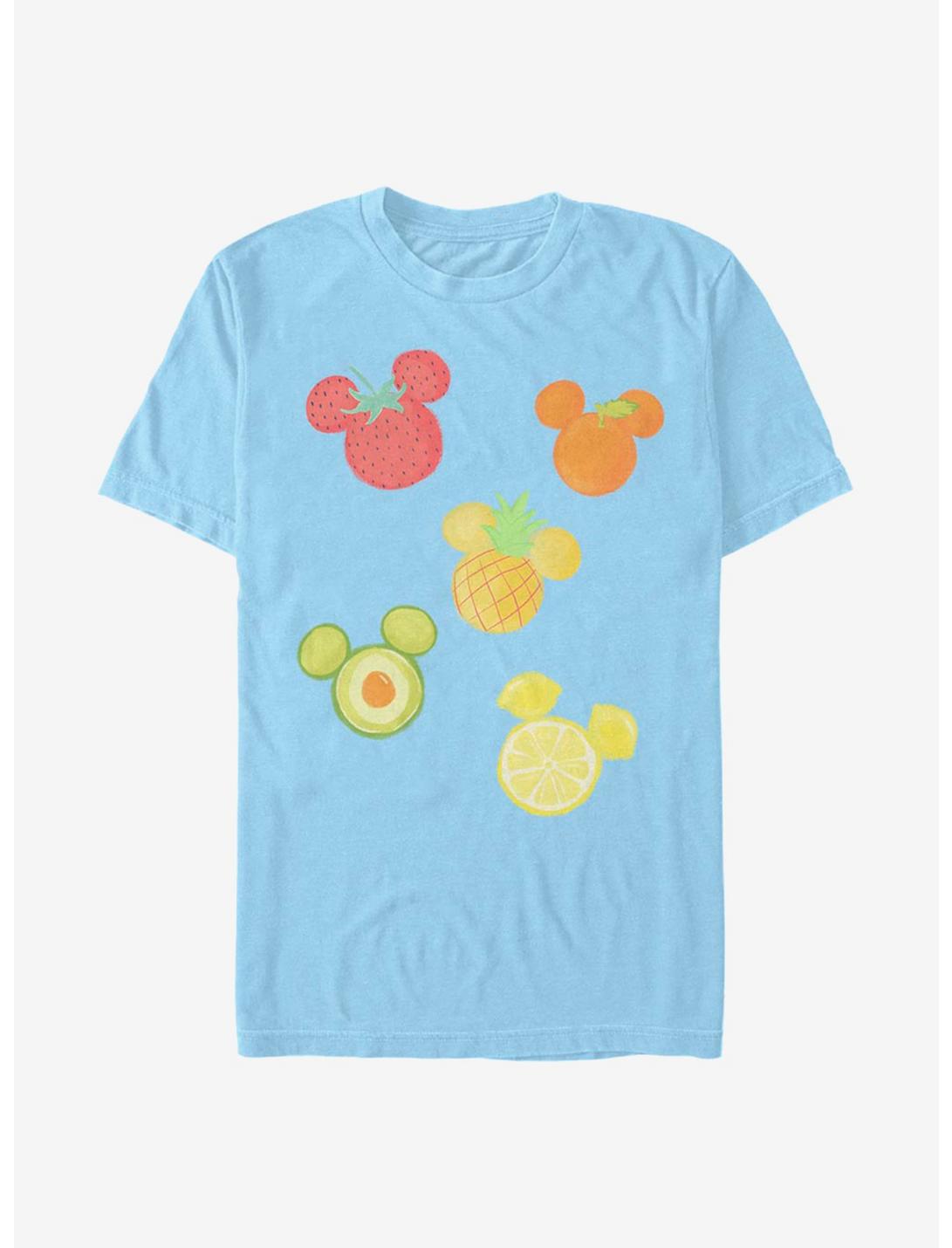 Disney Mickey Mouse Assorted Fruit T-Shirt, LT BLUE, hi-res