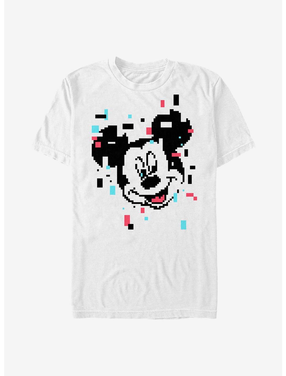 Disney Mickey Mouse Pixel Mickey T-Shirt, WHITE, hi-res