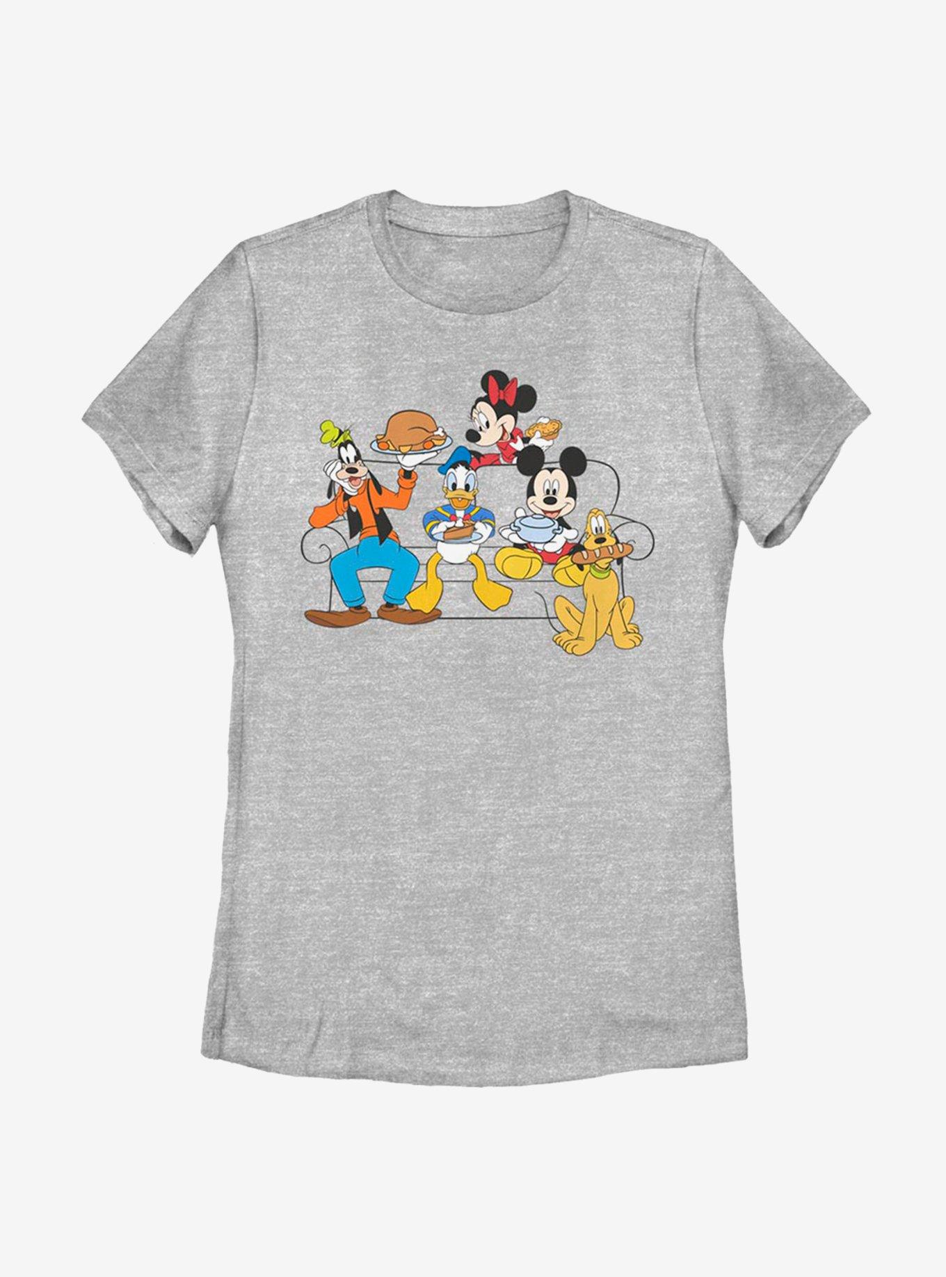 Disney Mickey Mouse Friendsgiving Womens T-Shirt, ATH HTR, hi-res