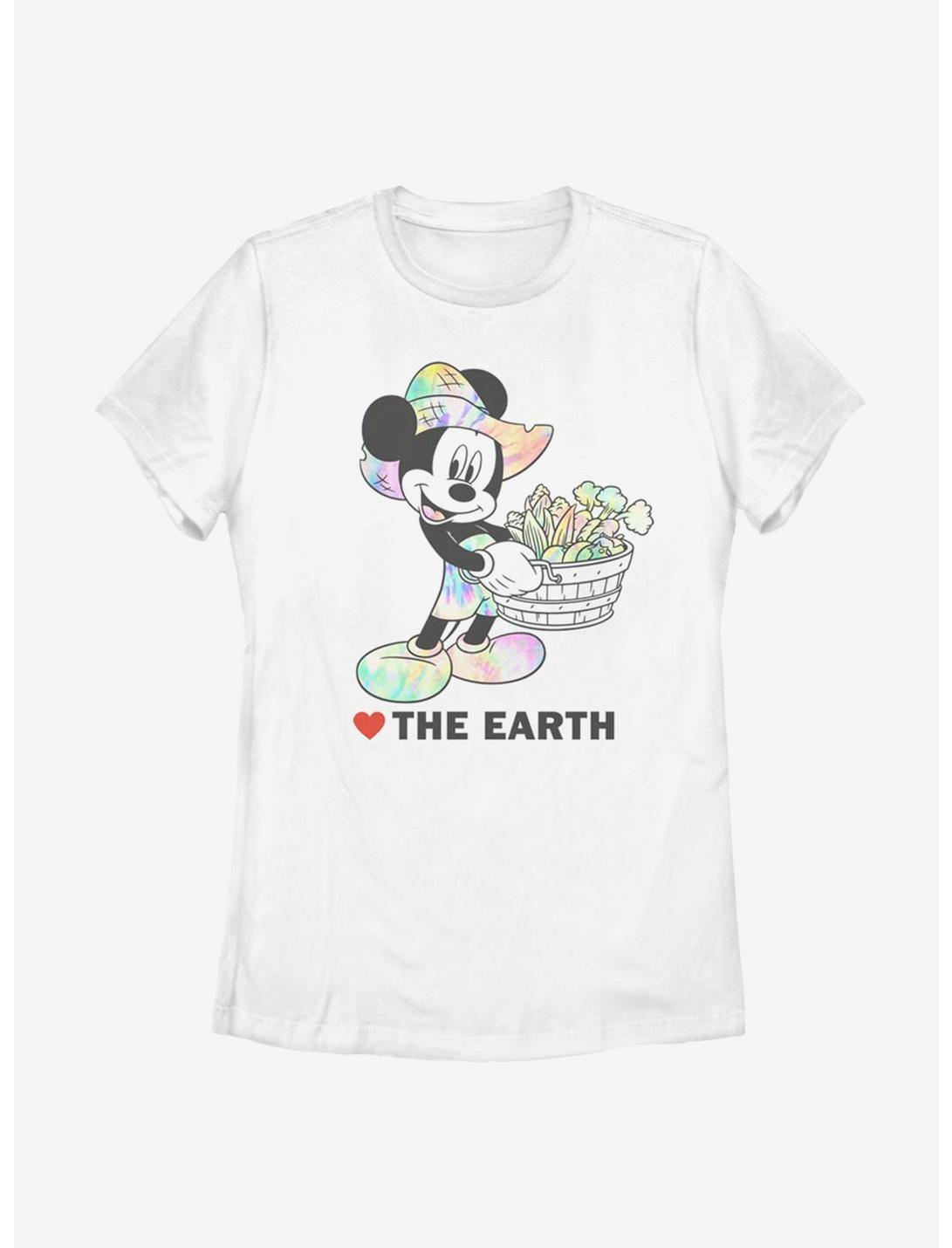 Disney Mickey Mouse Heart The Earth Womens T-Shirt, WHITE, hi-res