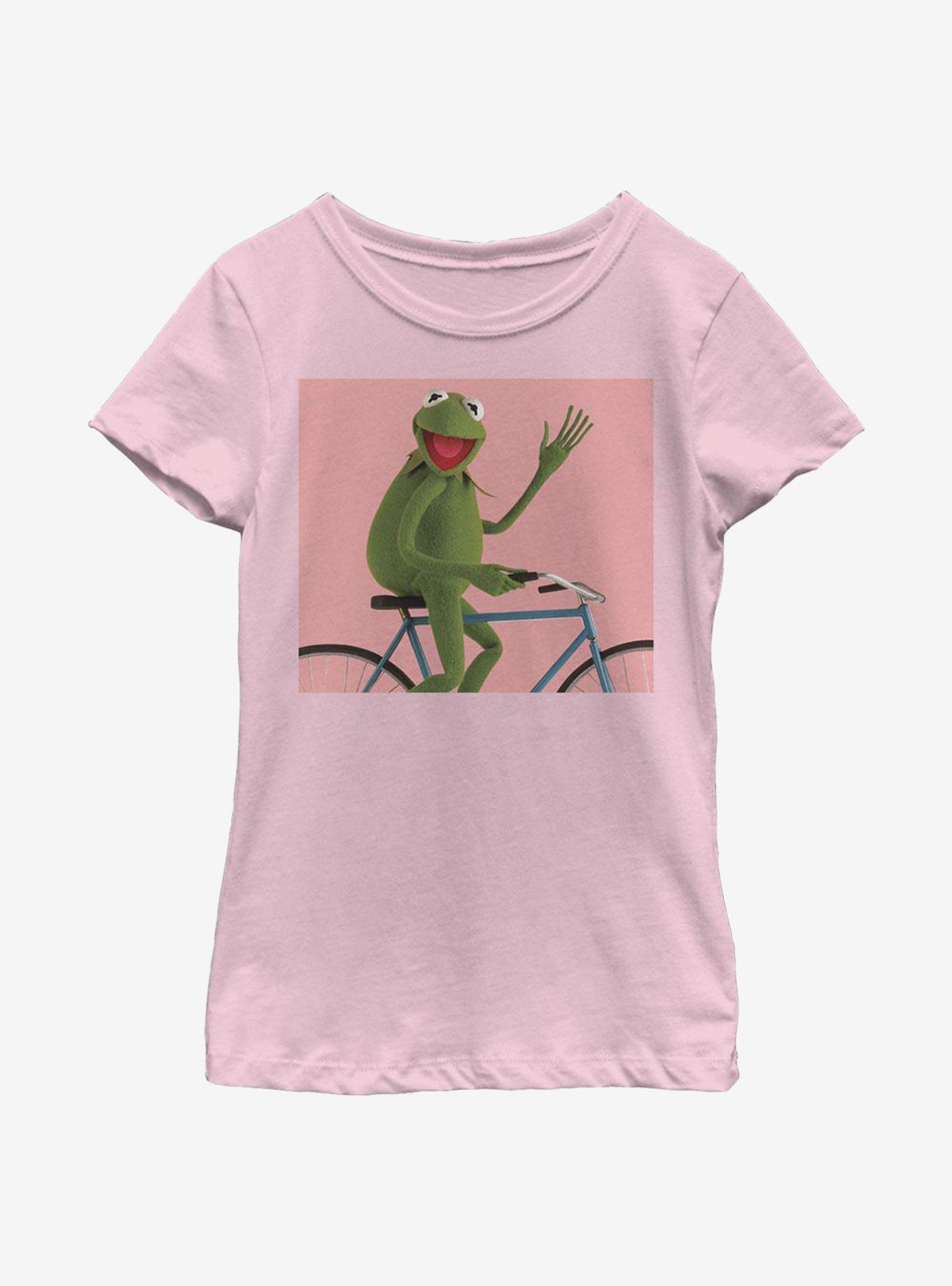 Disney The Muppets Biking Kermit Youth Girls T-Shirt, PINK, hi-res