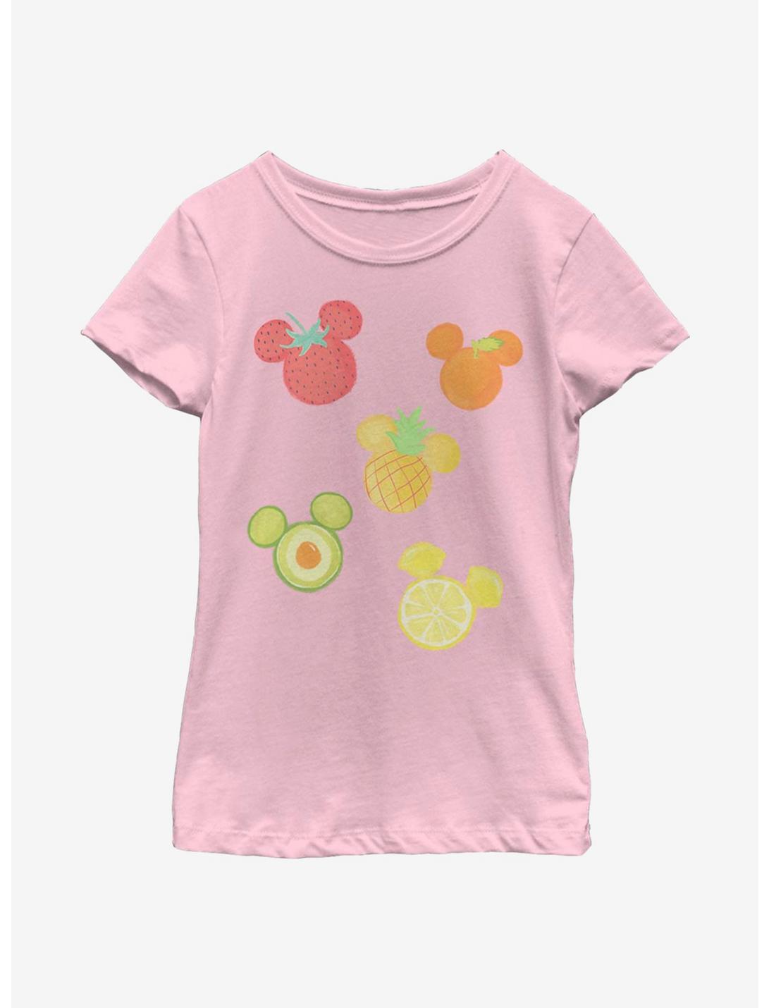 Disney Mickey Mouse Assorted Fruit Youth Girls T-Shirt, PINK, hi-res