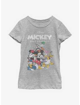 Disney Mickey Mouse Freinds Group Youth Girls T-Shirt, , hi-res