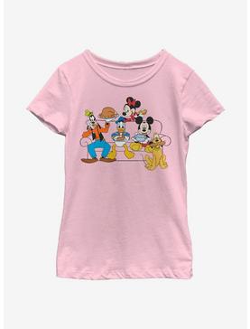Disney Mickey Mouse Friendsgiving Youth Girls T-Shirt, , hi-res