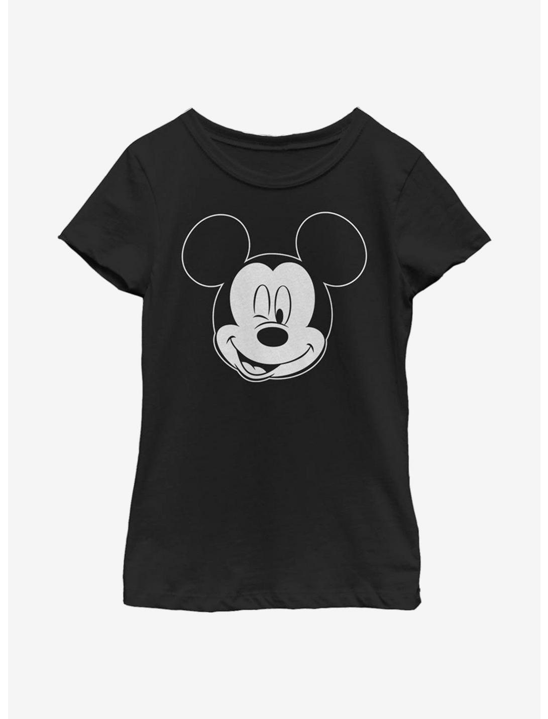 Disney Mickey Mouse Let Me Sleep Outline Youth Girls T-Shirt, BLACK, hi-res