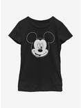 Disney Mickey Mouse Let Me Sleep Outline Youth Girls T-Shirt, BLACK, hi-res