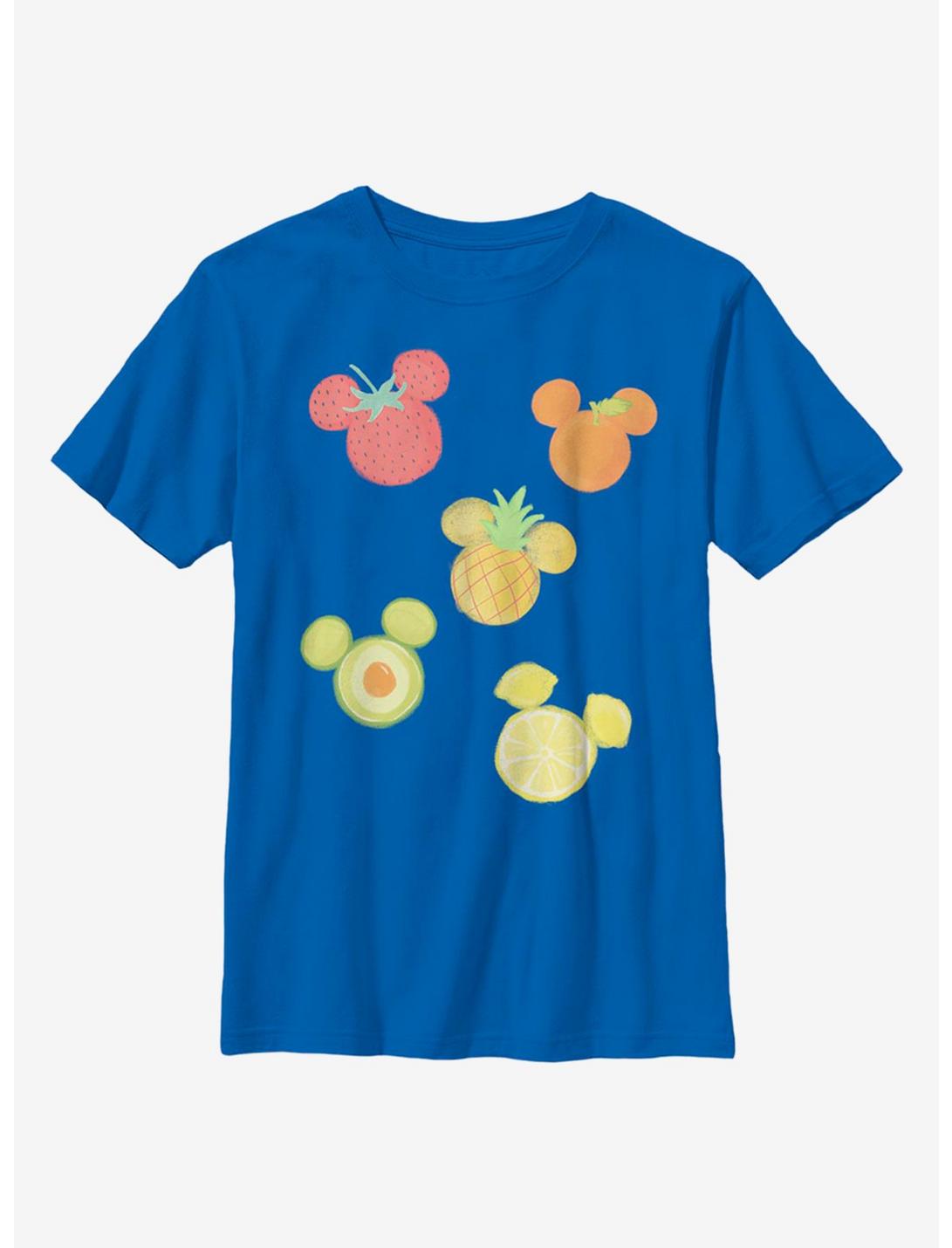 Disney Mickey Mouse Assorted Fruit Youth T-Shirt, ROYAL, hi-res