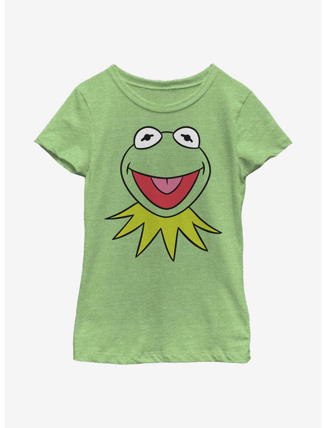 Disney The Muppets Kermit Big Face Youth Girls T-Shirt, GRN APPLE, hi-res